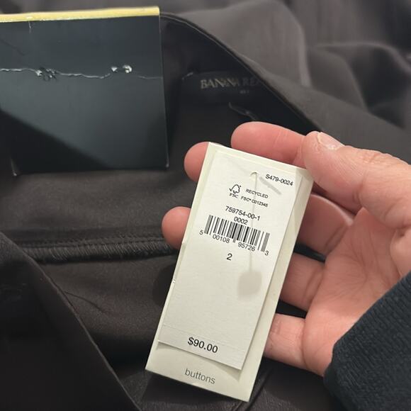 NWT Banana Republic Brown Satin Dainty Office Career Minimalist Skirt 2 Chic - Picture 6 of 8